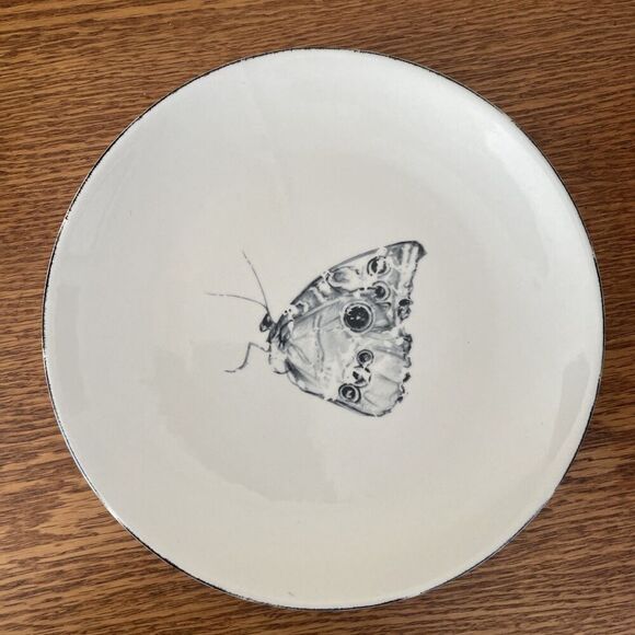 Harry and David Plate Butterfly 2014 8" Salad Dessert Lunch Snack Home Decor - Picture 1 of 5